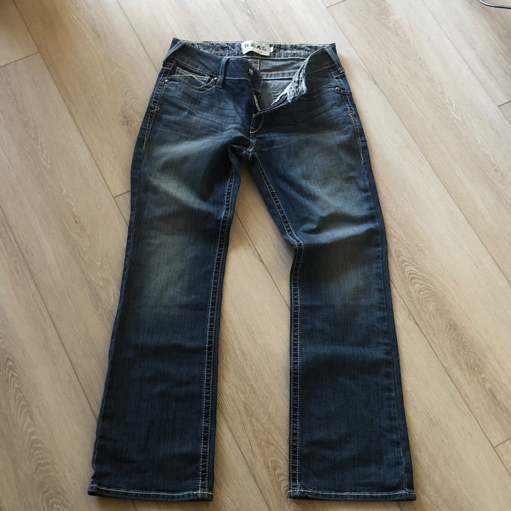 Ariat women’s mid-rise boot cut jeans
Regular length